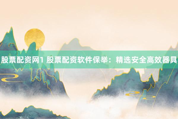 股票配资网1 股票配资软件保举：精选安全高效器具